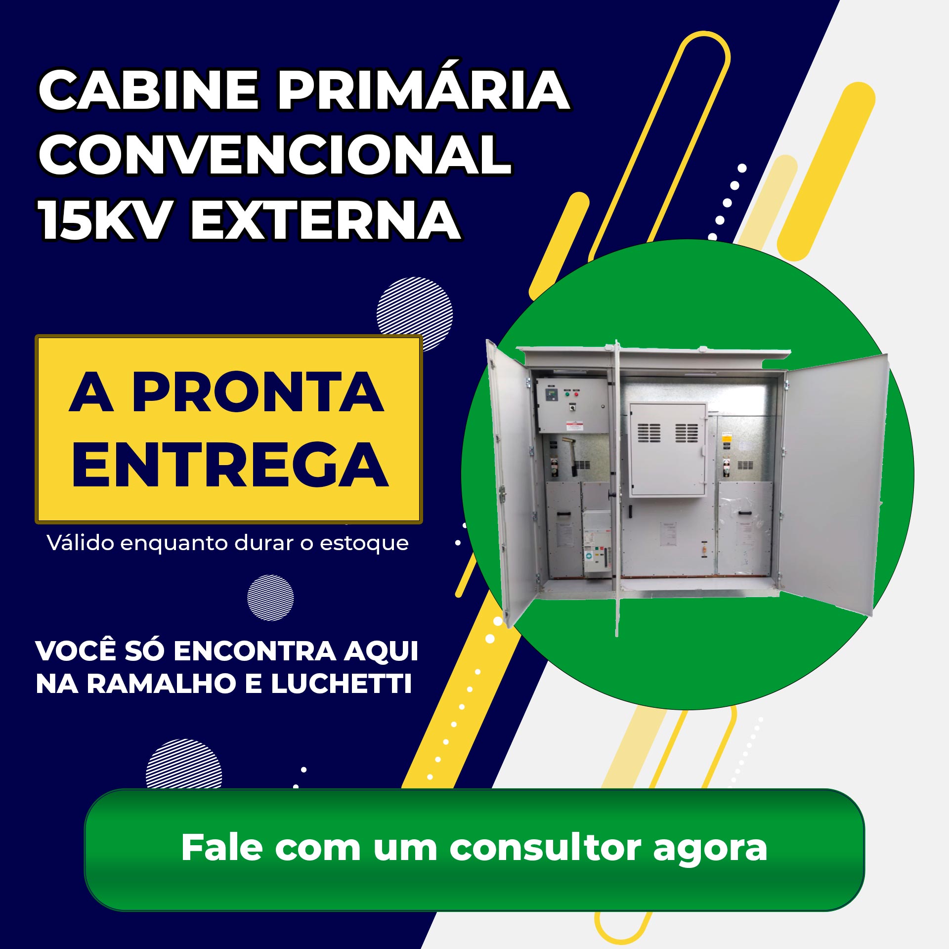Cabine Primária do Tipo Blindada A Pronta Entrega